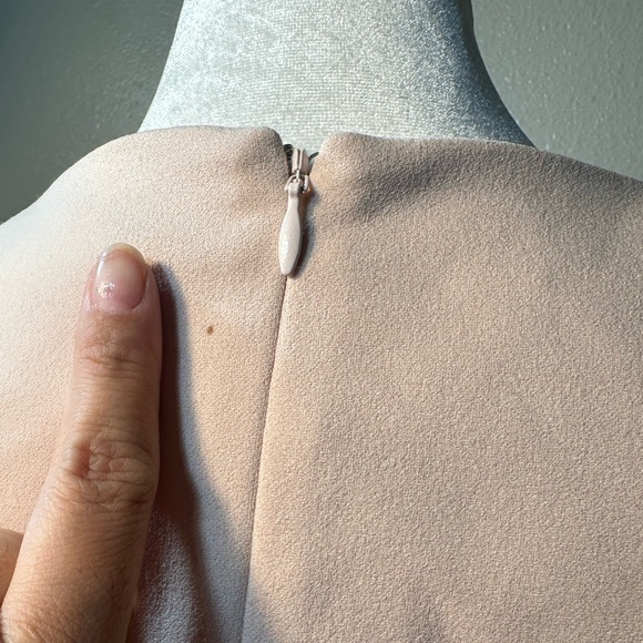 Adrianna papell knit crepe tie waist sheath dress blush pink women size 2 - Picture 15 of 17